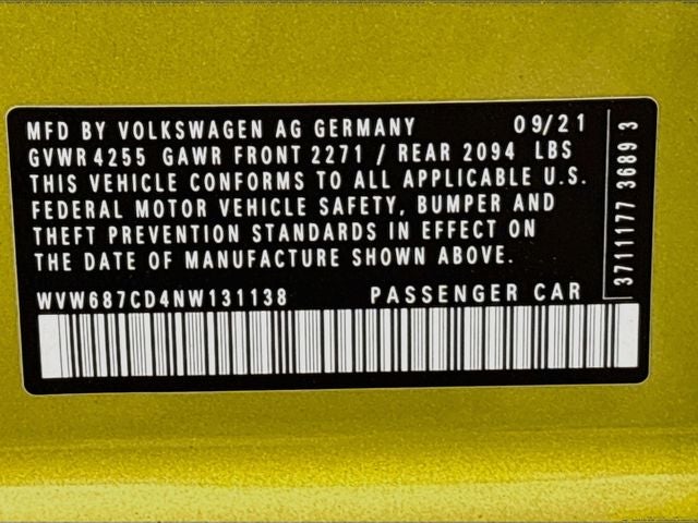 2022 Volkswagen Golf GTI Autobahn