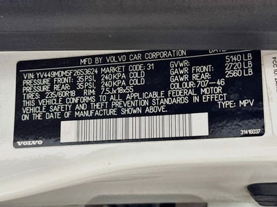 2015 Volvo XC60 T6 Platinum