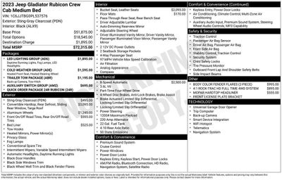 2023 Jeep Gladiator Rubicon 4x4