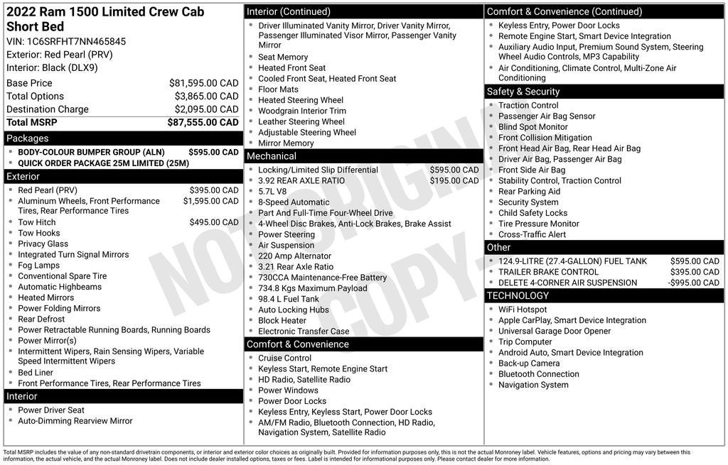 2022 RAM 1500 Limited