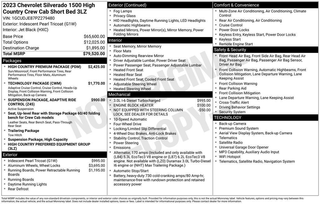2023 Chevrolet Silverado 1500 High Country