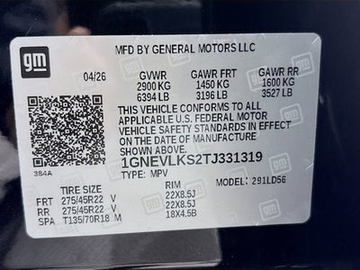 2026 Chevrolet Traverse RS