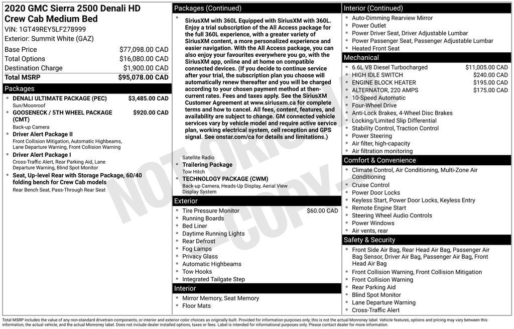 2020 GMC Sierra 2500 HD Denali