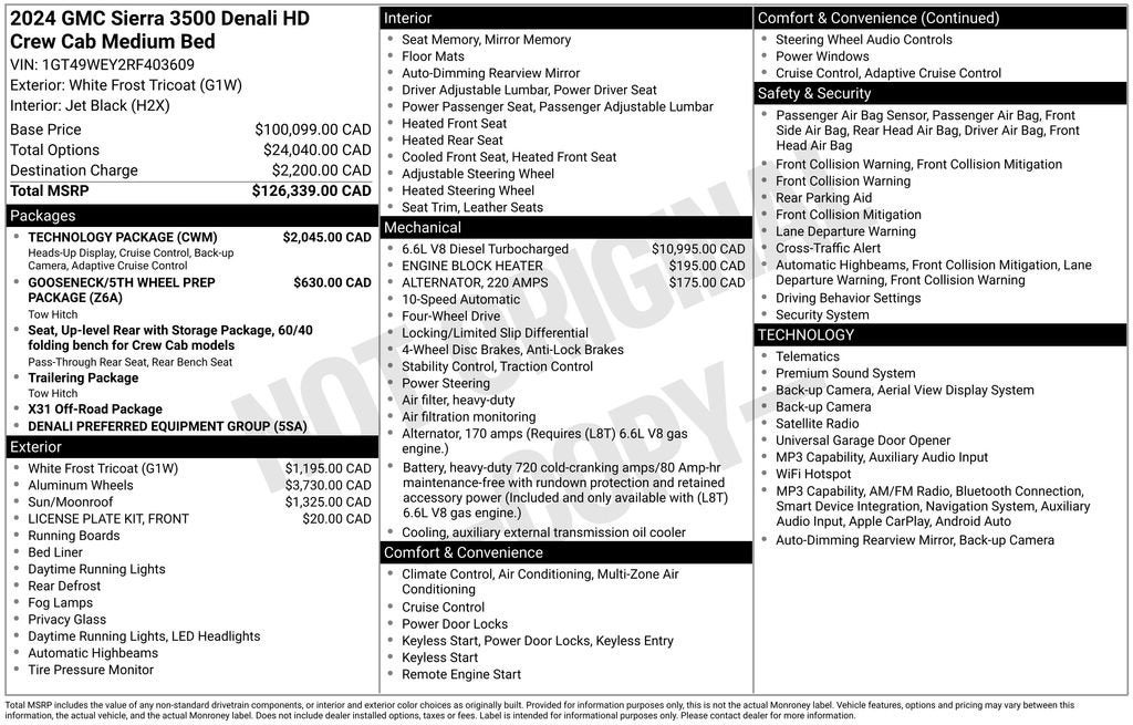 2024 GMC Sierra 3500 HD Denali