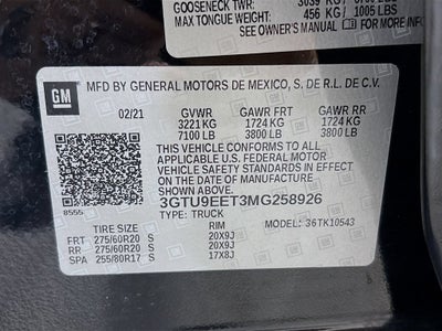 2021 GMC Sierra 1500 AT4
