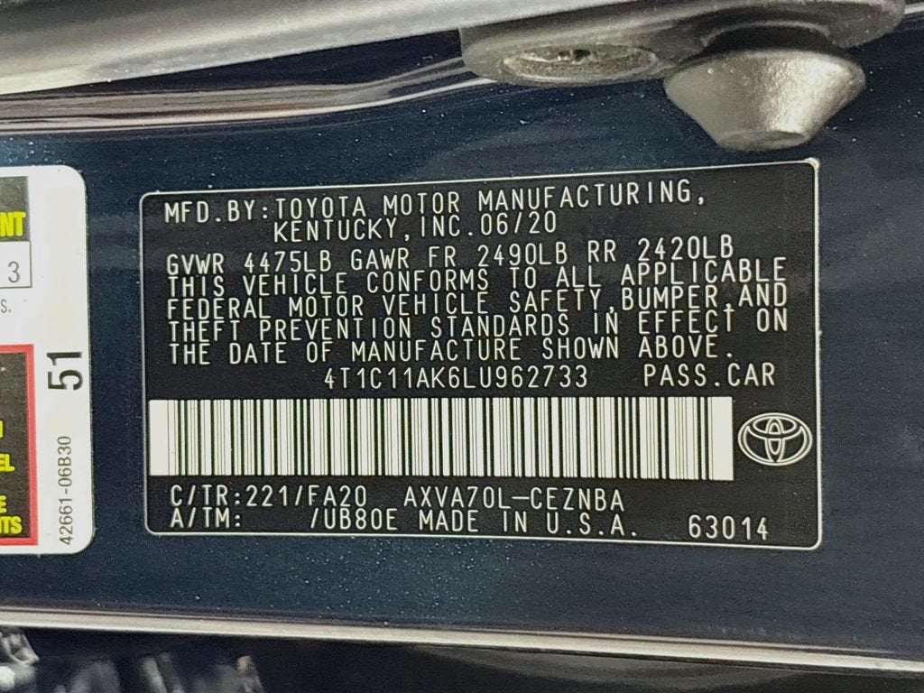 2020 Toyota Camry LE