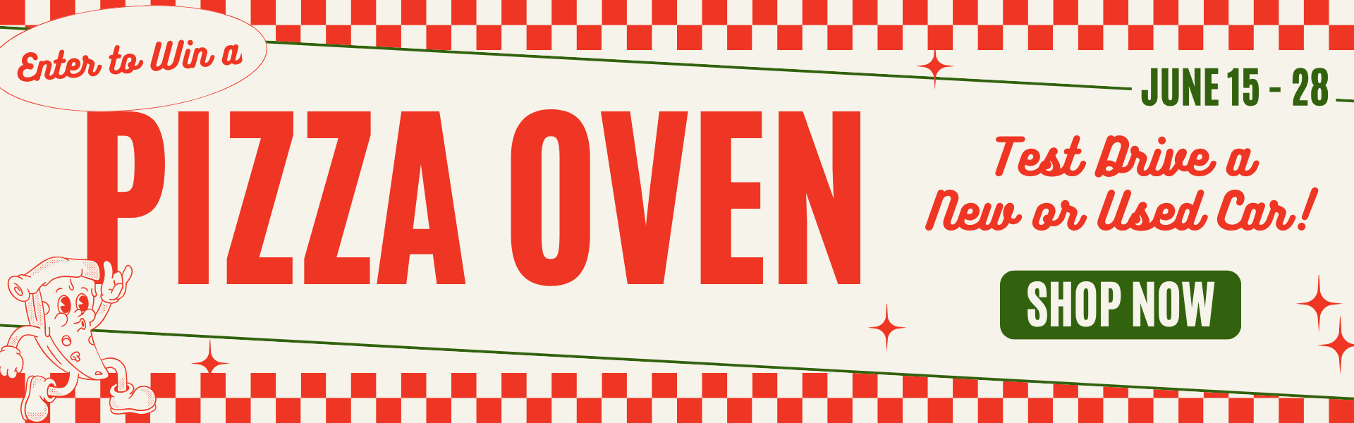 Enter to win a Pizza oven